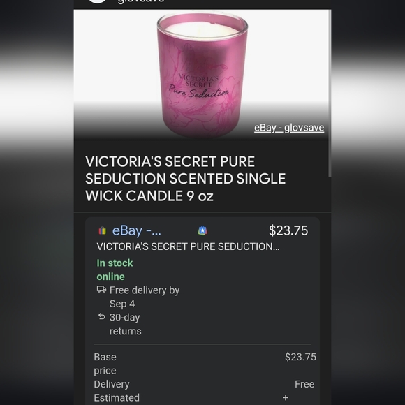 🛒🛍️💥NWT Victoria’s Secret pure seduction 9 oz fragranced candle - Picture 6 of 9